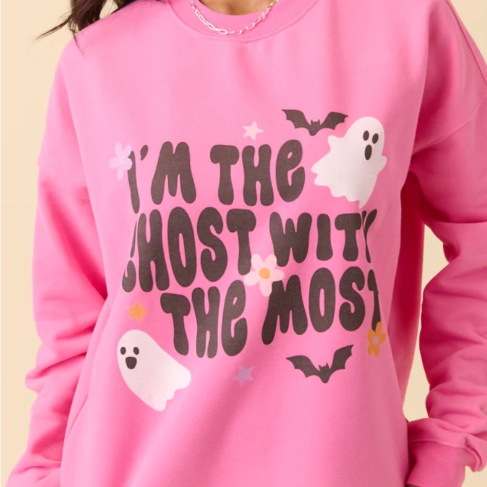 Pink Lily Vibrant Sweatshirt